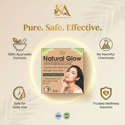 🌿 Natural Glow Herbal Brightening Cream